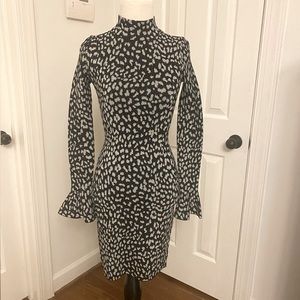 Michael Kors fitted leopard dress